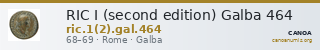 RIC I (second edition) Galba 464 — CANOA