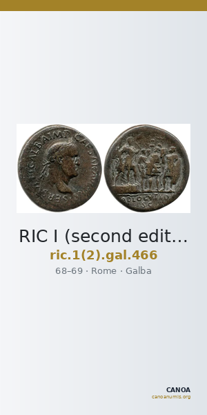 RIC I (second edition) Galba 466 — CANOA