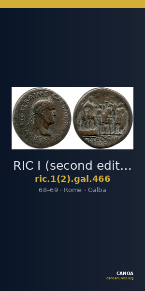 RIC I (second edition) Galba 466 — CANOA