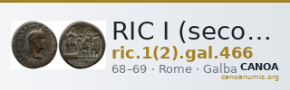 RIC I (second edition) Galba 466 — CANOA