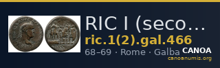 RIC I (second edition) Galba 466 — CANOA