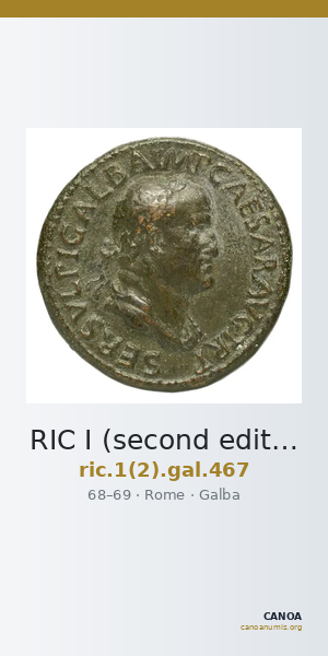 RIC I (second edition) Galba 467 — CANOA