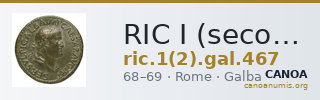 RIC I (second edition) Galba 467 — CANOA