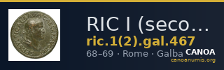 RIC I (second edition) Galba 467 — CANOA
