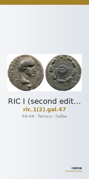 RIC I (second edition) Galba 47 — CANOA