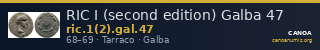 RIC I (second edition) Galba 47 — CANOA