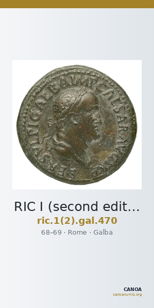 RIC I (second edition) Galba 470 — CANOA