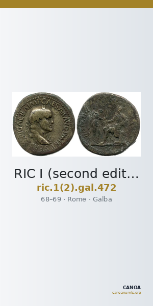 RIC I (second edition) Galba 472 — CANOA