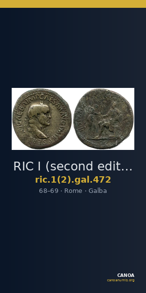 RIC I (second edition) Galba 472 — CANOA