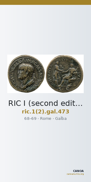 RIC I (second edition) Galba 473 — CANOA