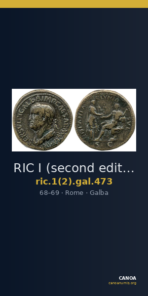 RIC I (second edition) Galba 473 — CANOA