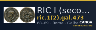 RIC I (second edition) Galba 473 — CANOA