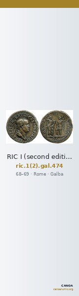 RIC I (second edition) Galba 474 — CANOA