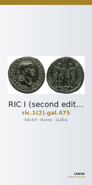 RIC I (second edition) Galba 475 — CANOA