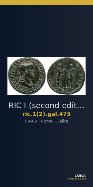 RIC I (second edition) Galba 475 — CANOA