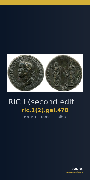 RIC I (second edition) Galba 478 — CANOA