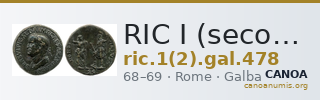 RIC I (second edition) Galba 478 — CANOA