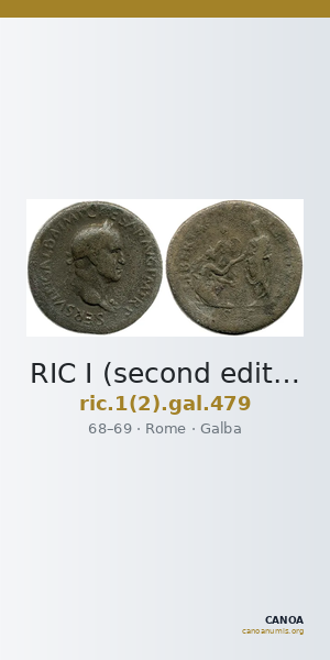 RIC I (second edition) Galba 479 — CANOA