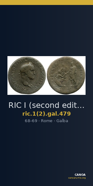 RIC I (second edition) Galba 479 — CANOA