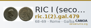 RIC I (second edition) Galba 479 — CANOA