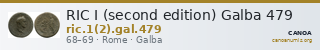 RIC I (second edition) Galba 479 — CANOA
