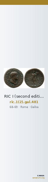 RIC I (second edition) Galba 481 — CANOA
