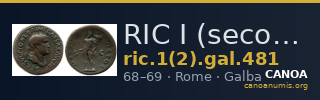 RIC I (second edition) Galba 481 — CANOA