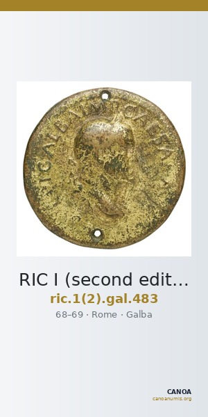 RIC I (second edition) Galba 483 — CANOA