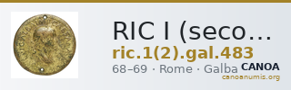 RIC I (second edition) Galba 483 — CANOA