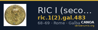 RIC I (second edition) Galba 483 — CANOA