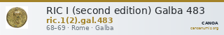 RIC I (second edition) Galba 483 — CANOA