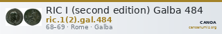 RIC I (second edition) Galba 484 — CANOA