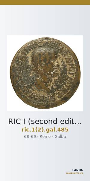RIC I (second edition) Galba 485 — CANOA