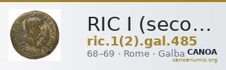 RIC I (second edition) Galba 485 — CANOA
