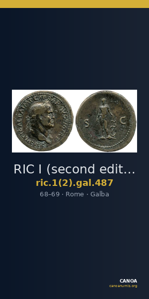 RIC I (second edition) Galba 487 — CANOA