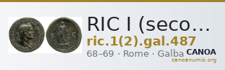 RIC I (second edition) Galba 487 — CANOA