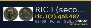 RIC I (second edition) Galba 487 — CANOA