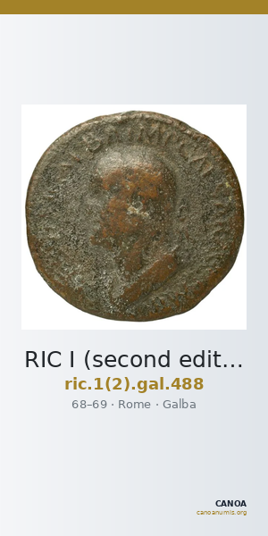 RIC I (second edition) Galba 488 — CANOA