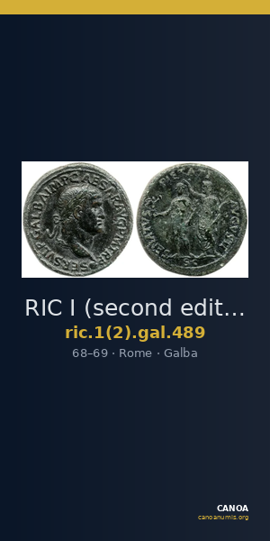 RIC I (second edition) Galba 489 — CANOA