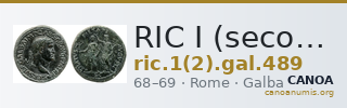 RIC I (second edition) Galba 489 — CANOA