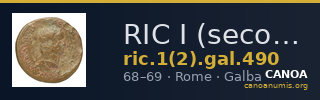 RIC I (second edition) Galba 490 — CANOA