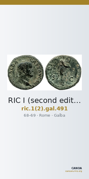 RIC I (second edition) Galba 491 — CANOA