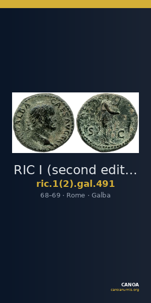 RIC I (second edition) Galba 491 — CANOA