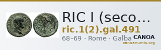 RIC I (second edition) Galba 491 — CANOA