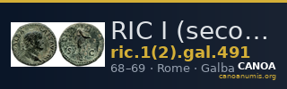 RIC I (second edition) Galba 491 — CANOA