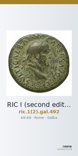 RIC I (second edition) Galba 492 — CANOA