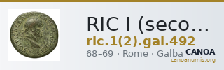 RIC I (second edition) Galba 492 — CANOA