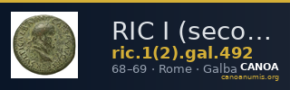 RIC I (second edition) Galba 492 — CANOA