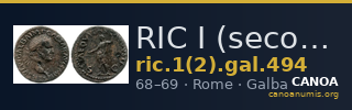 RIC I (second edition) Galba 494 — CANOA