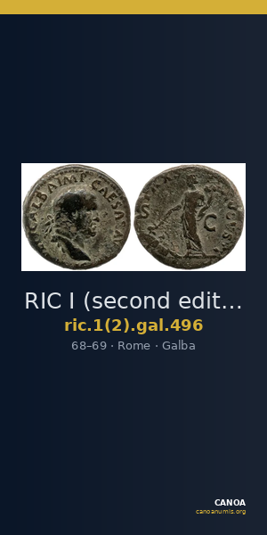RIC I (second edition) Galba 496 — CANOA